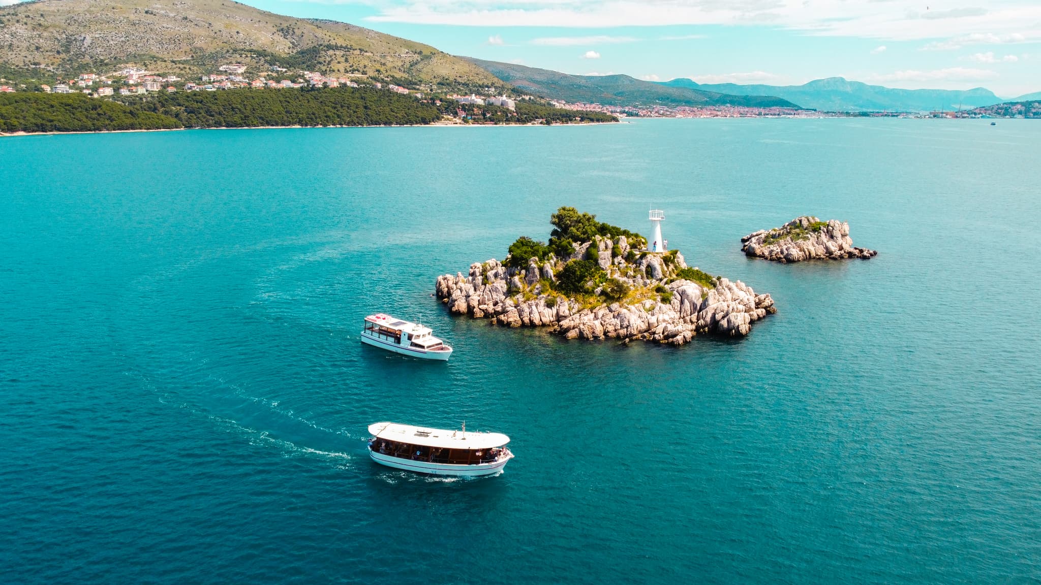 Drone shot of MB Žižula and MB Laura