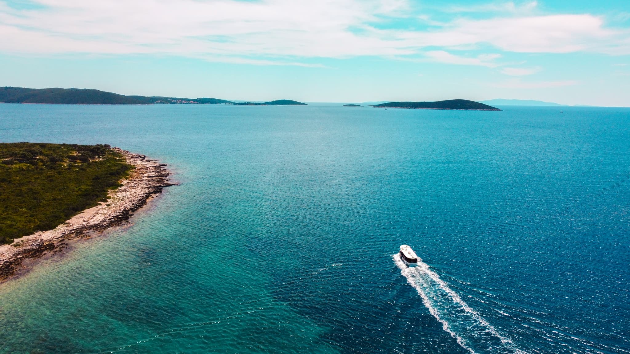 Drone shot of MB Žižula and MB Laura