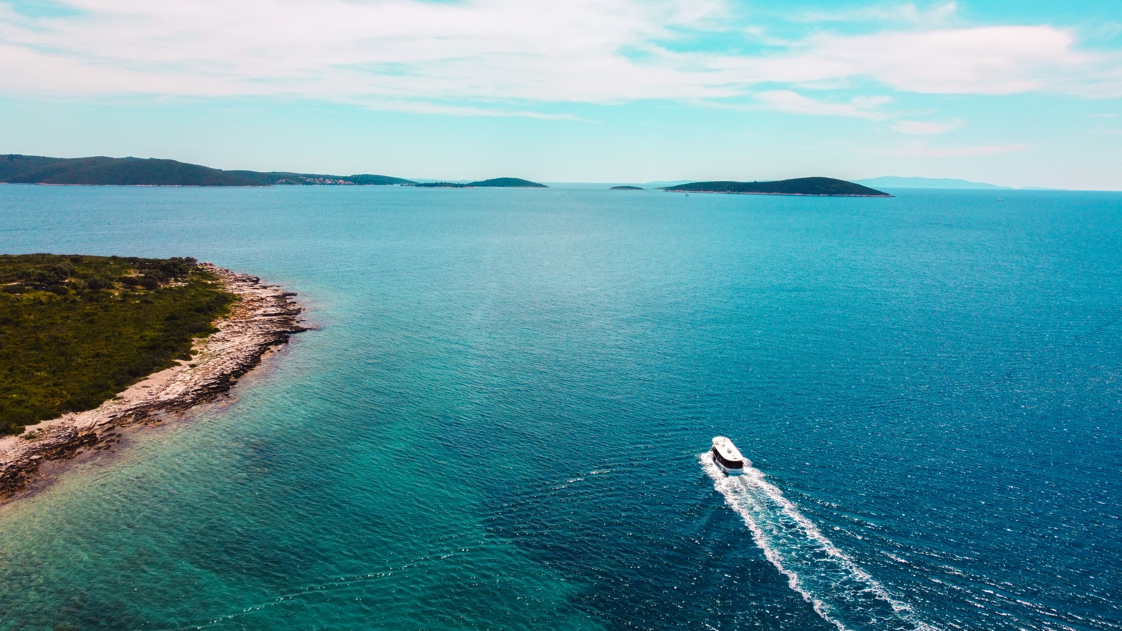 Drone shot of MB Žižula and MB Laura